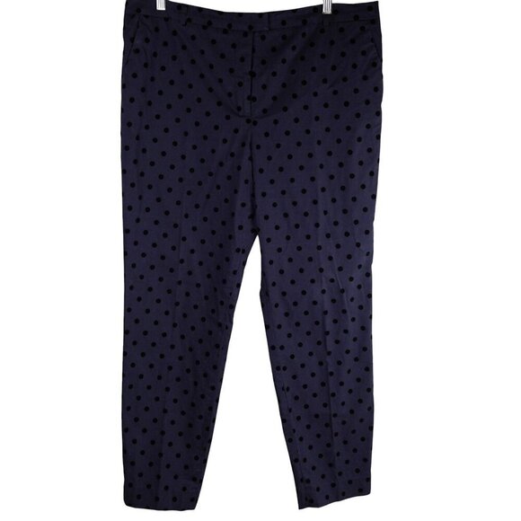 Soft Surroundings Womens Delano Polka Dot Trousers Size 16 Cotton/Spandex - Picture 1 of 6
